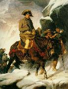 Paul Delaroche Bonaparte franchissant les Alpes painting
